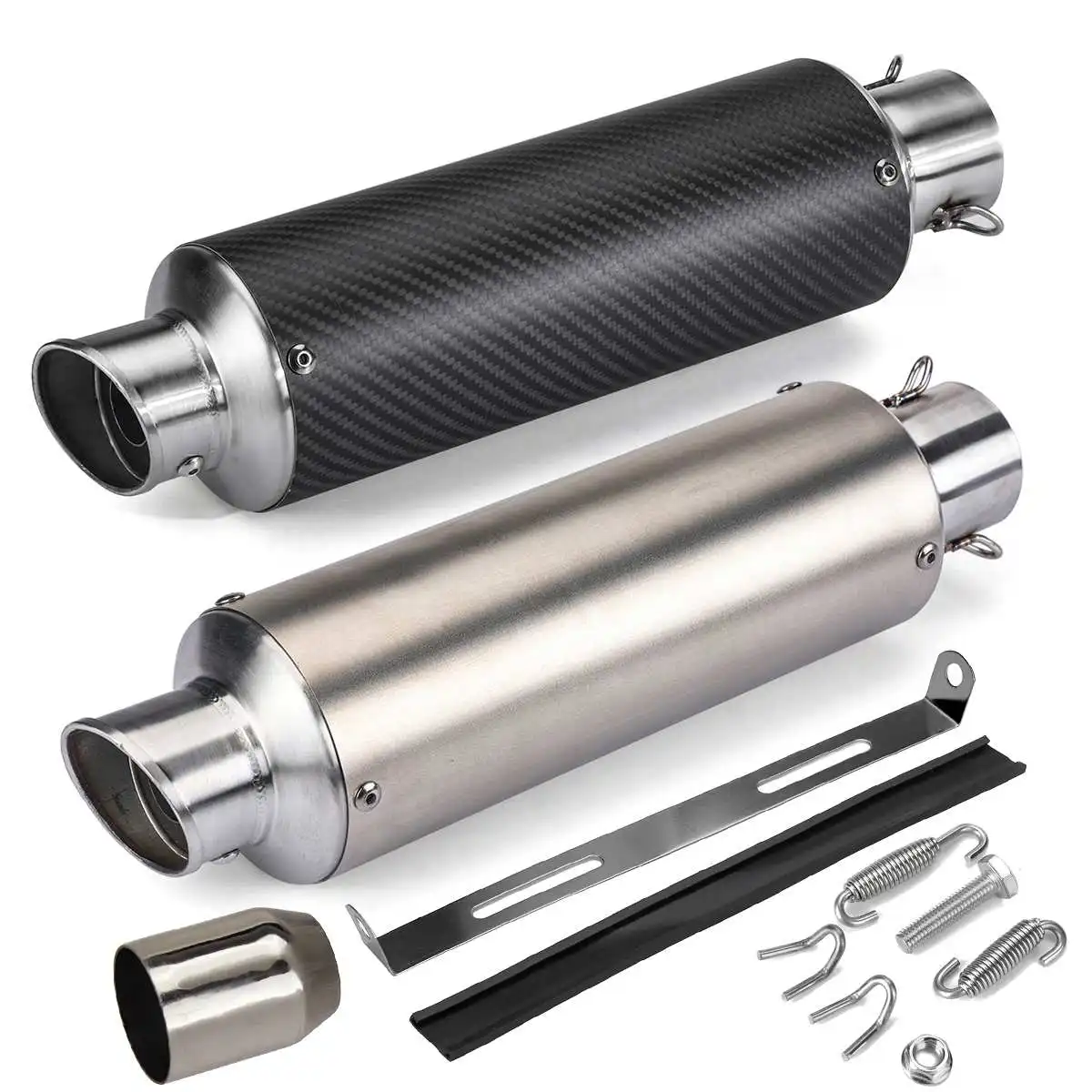 

Выхлопная система для автомобиля и мотоцикла, универсальный глушитель из нержавеющей стали, 51 мм, для стайлинга