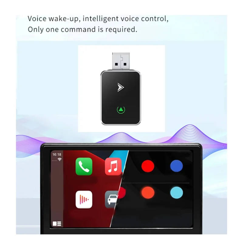 

Carplay Adapter 2 In 1 Wireless Aluminum Alloy For Car Connection Without Delay Silvern01r