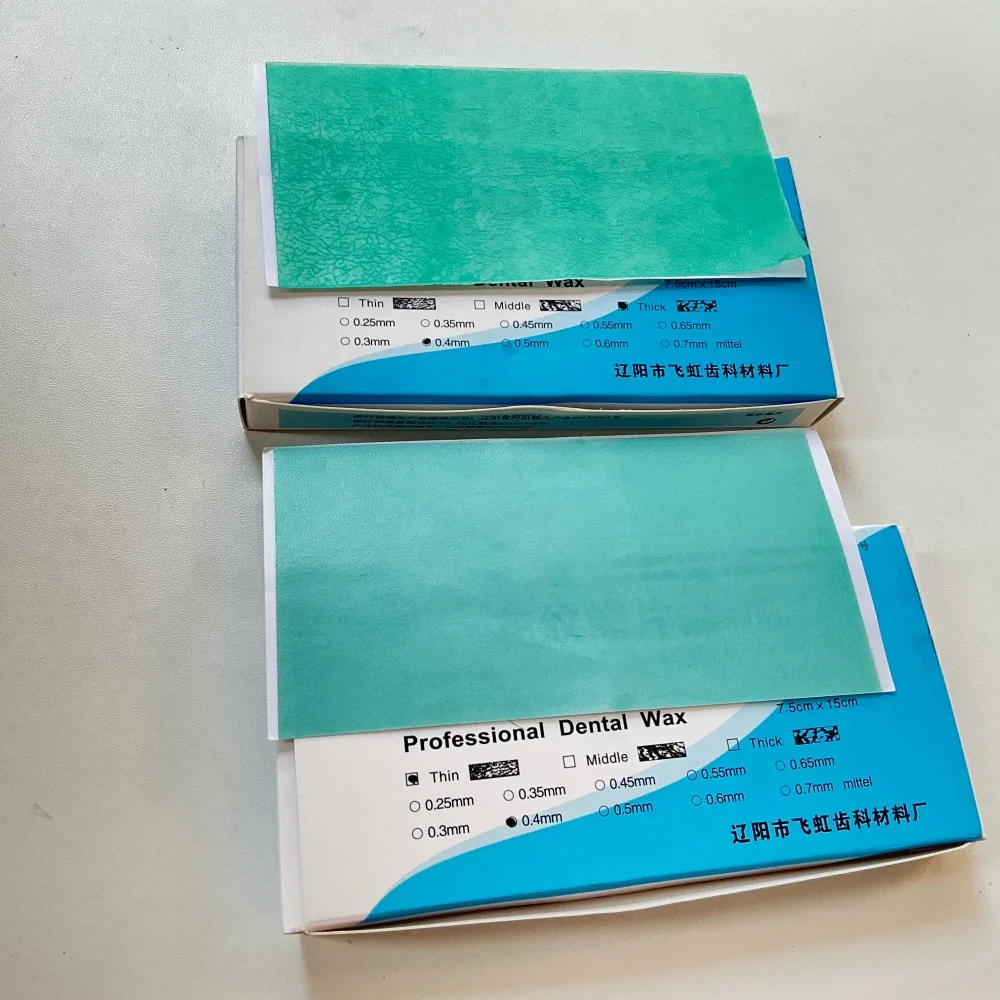 

Dentistry Wax Base Plate Materials Dental Green Wax Substrate Pattern Wax Fine Coarse Auxiliary Wax Dental Laboratory Tools 1Box