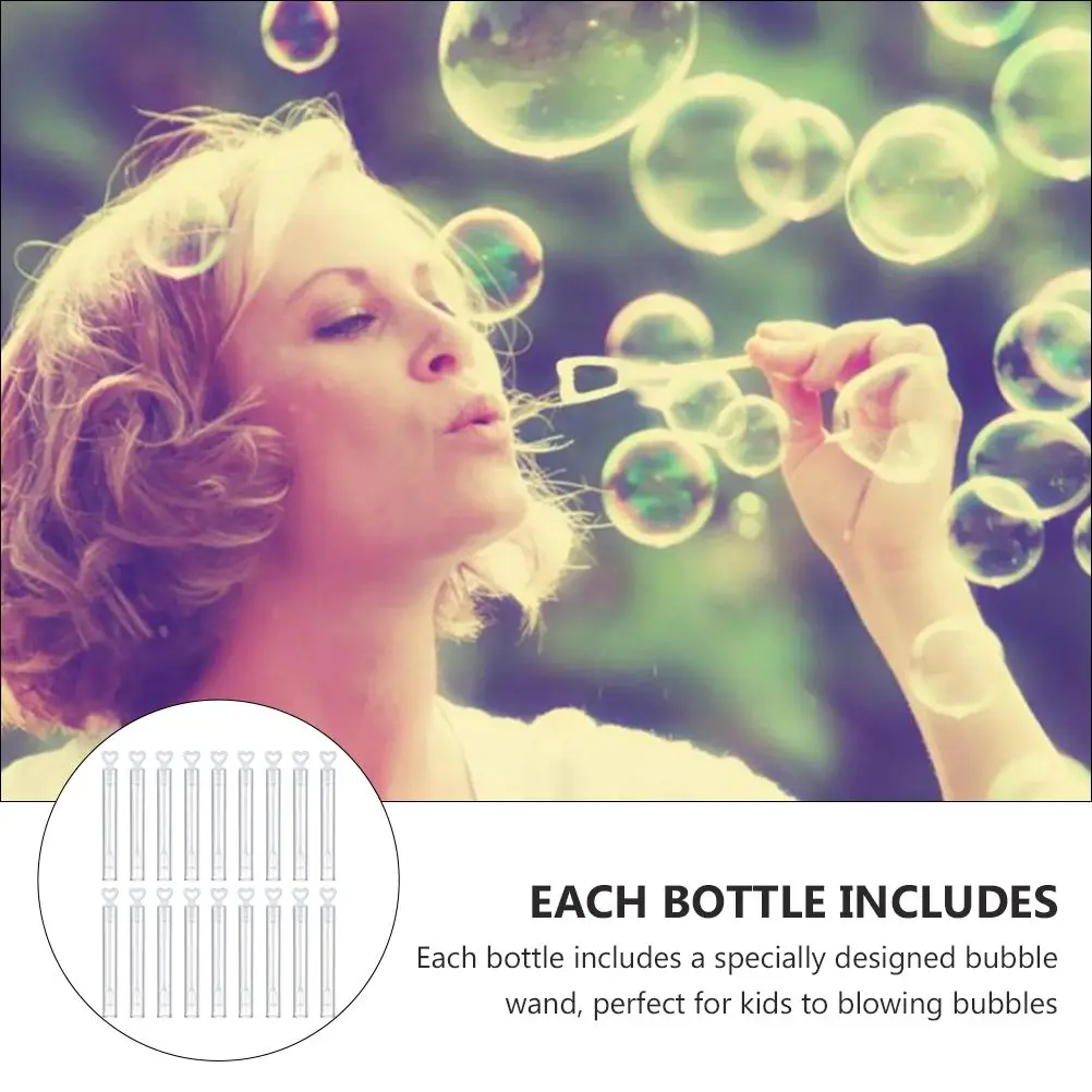 Bouteilles à bulles vides, 50 pièces, matériau sûr, fête pour enfants, bulles géantes en plein air, ensemble de jouets soufflants, décor de mariage