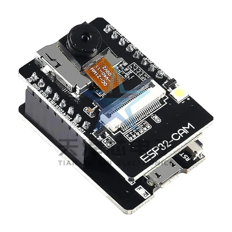 Esp32-Cam-Mb Wifi Bluetooth Board + Micro USB to Ch340G 4.75V-5.25V Serial Port, with 2Mp Ov2640 Camera (Esp 32 Cam Mb)