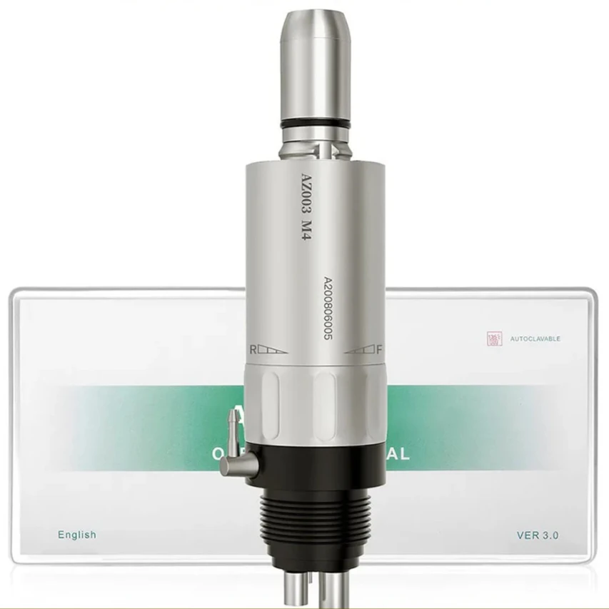 Professional Lab Low Speed Handpiece Contra Angle Handpiece Straight Handpiece 2/4 Holes Air Motor Autoclavable 135°C
