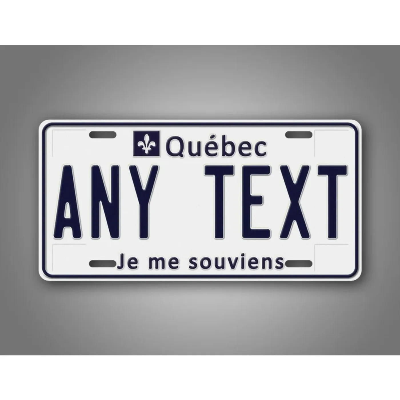 Personalisiertes dekoratives Metallschild mit Quebec-Kanada-Motiv, staub- und wasserdicht, ideal für die Inneneinrichtung (nur Dekoration)