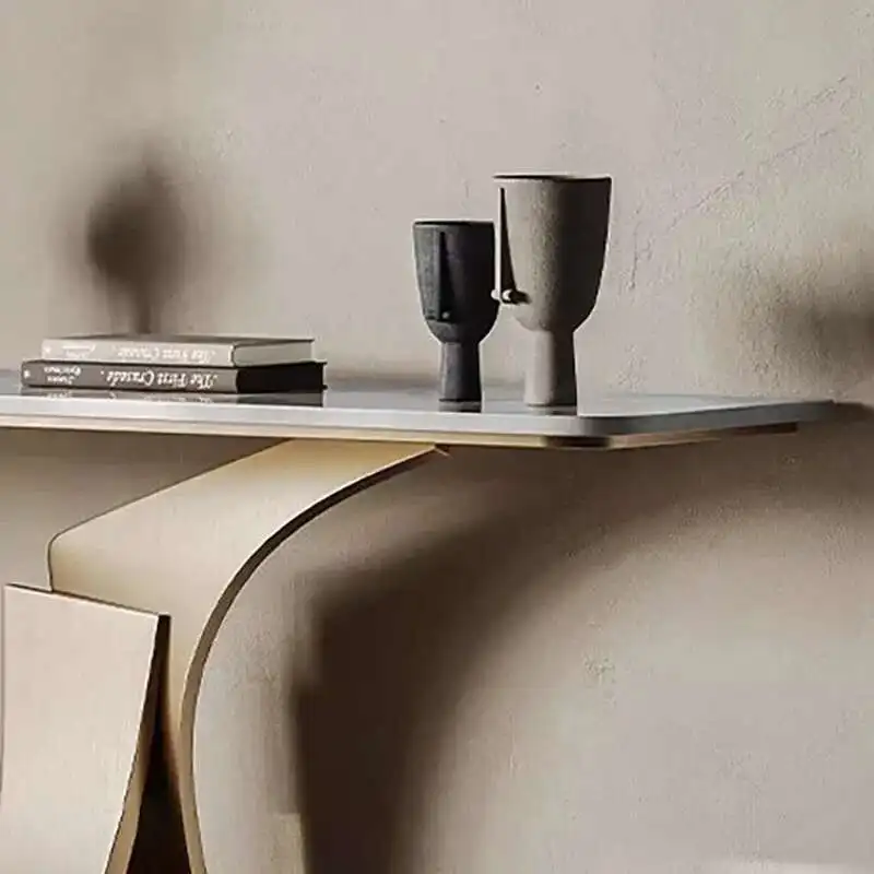 

Room Vintage Metal Living Table Hotel Luxury Corner Narrow Nordic Table Vertical Hall Tisch Wohnzimer Hallway Furniture