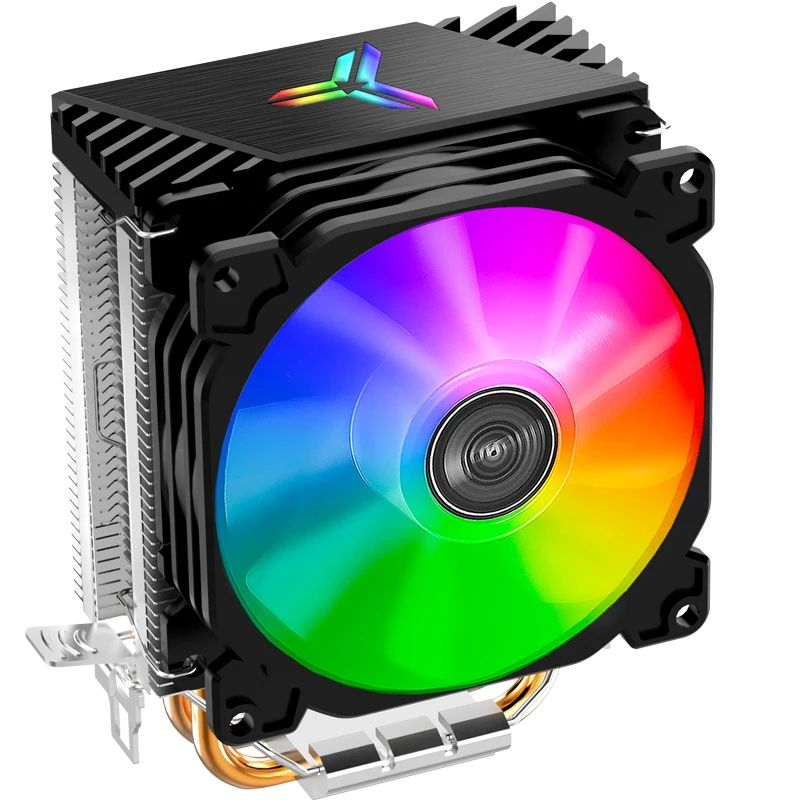 Jonsbo CR1200 CPU Cooler 2 Heat Pipe Tower RGB Efeito de luz colorida 9cm Ventilador para LGA115X 775 AM4