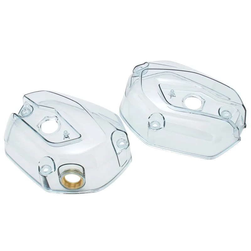 Transparent engine transparent side cover and cylinder head cover suitable for motorcycle modification