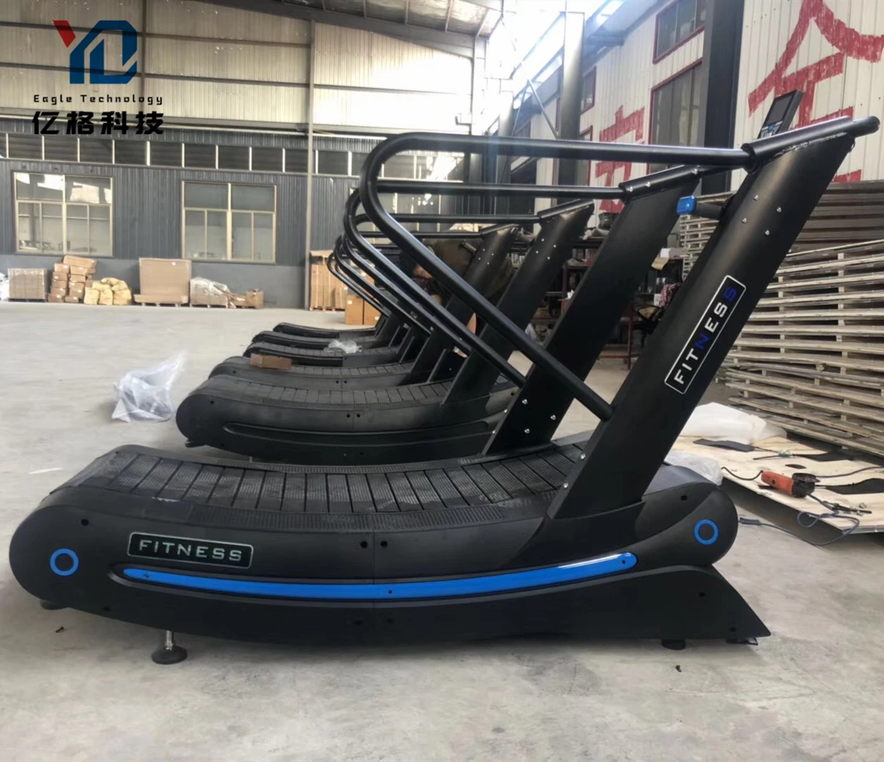 Cinta de correr manual curvada comercial de la mejor calidad con cinta de correr Woodway de mejor precio YG-T011