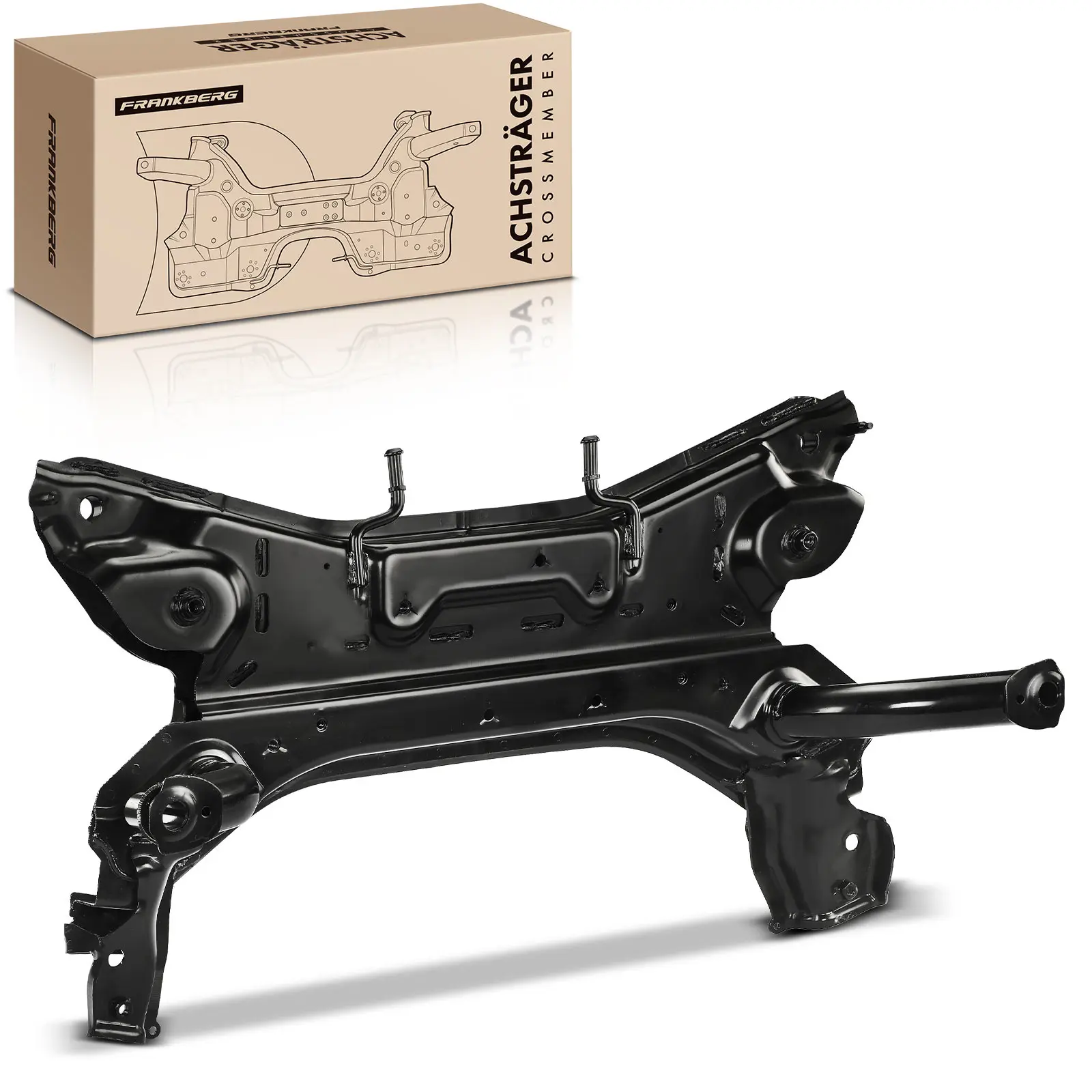 Frankberg 1x Asbehuizing Asdrager motorbeugel vooras voor Opel Agila (B) B H08 Suzuki Splash EX 9319511 93197083 93197085