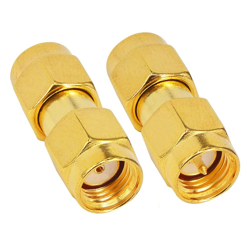 1 piece SMA Male to PR-SMA Male Plug Straight RF Coax Connector RPSMA Male to Male Adapter