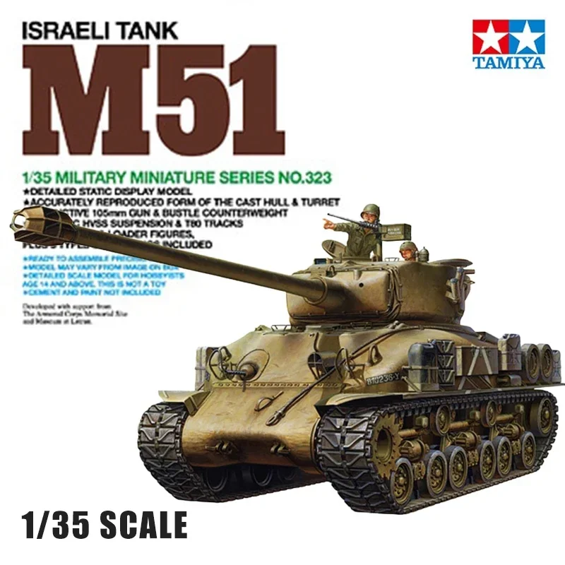 

1/35 TAMIYA assembly model 35323 Israel M51 Super Sherman Tank Scale Model Kit