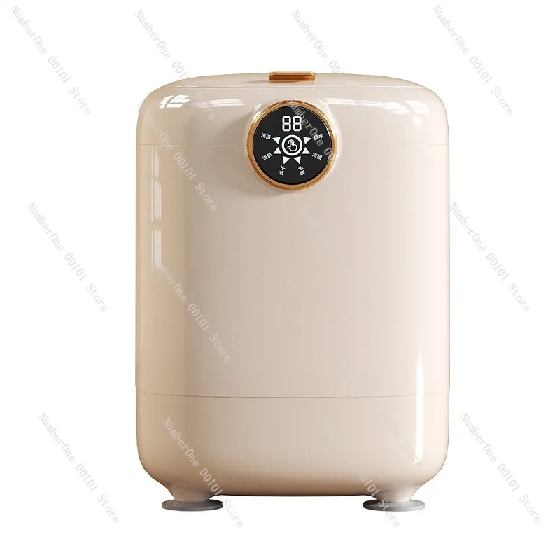 Mini Washing Machine All in One Wash Dry Underwear Socks Washer Fully Automatic Smart Compact Washing Machine