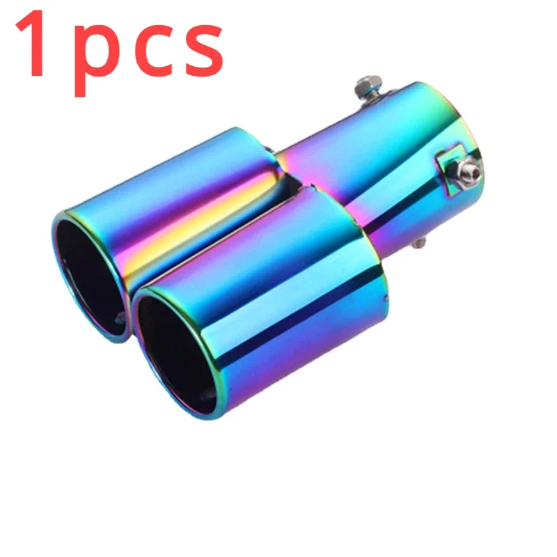 1set for Car Tail Throat Stainless Steel Muffler Tail Throat Hood Exhaust Pipe Modified Tail Hose General Purpose Exhaust Hood