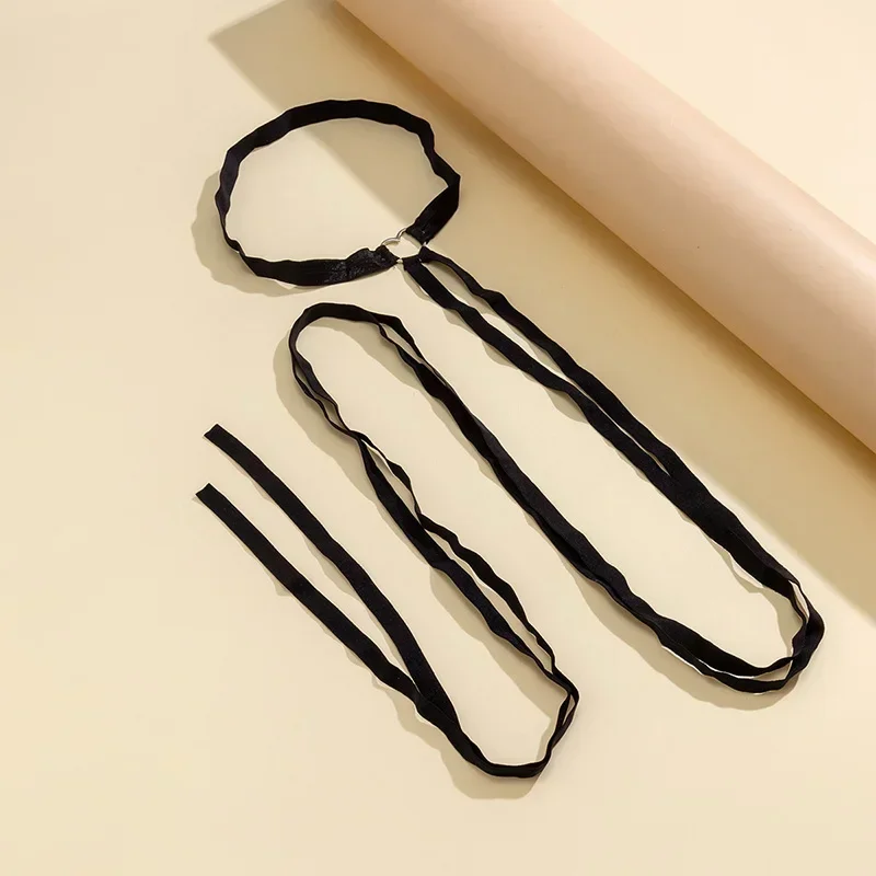 Women Harajuku Sexy Elastic Bandage Leg Thigh Chain Lingerie Harness Adjustable Heart Garter Goth Belt Cosplay Body Accessories