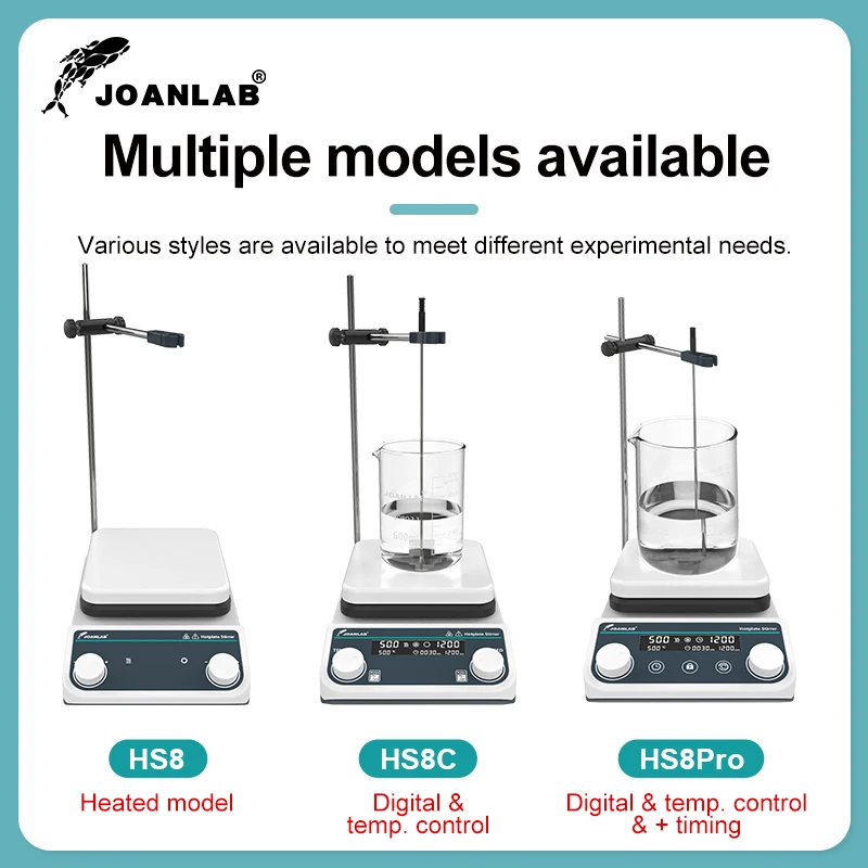 JOANLAB Magnetic Stirrer Hot Plate Digital Display Heating Thermostatic Magnetic Mixer Laboratory 5L 1500rpm