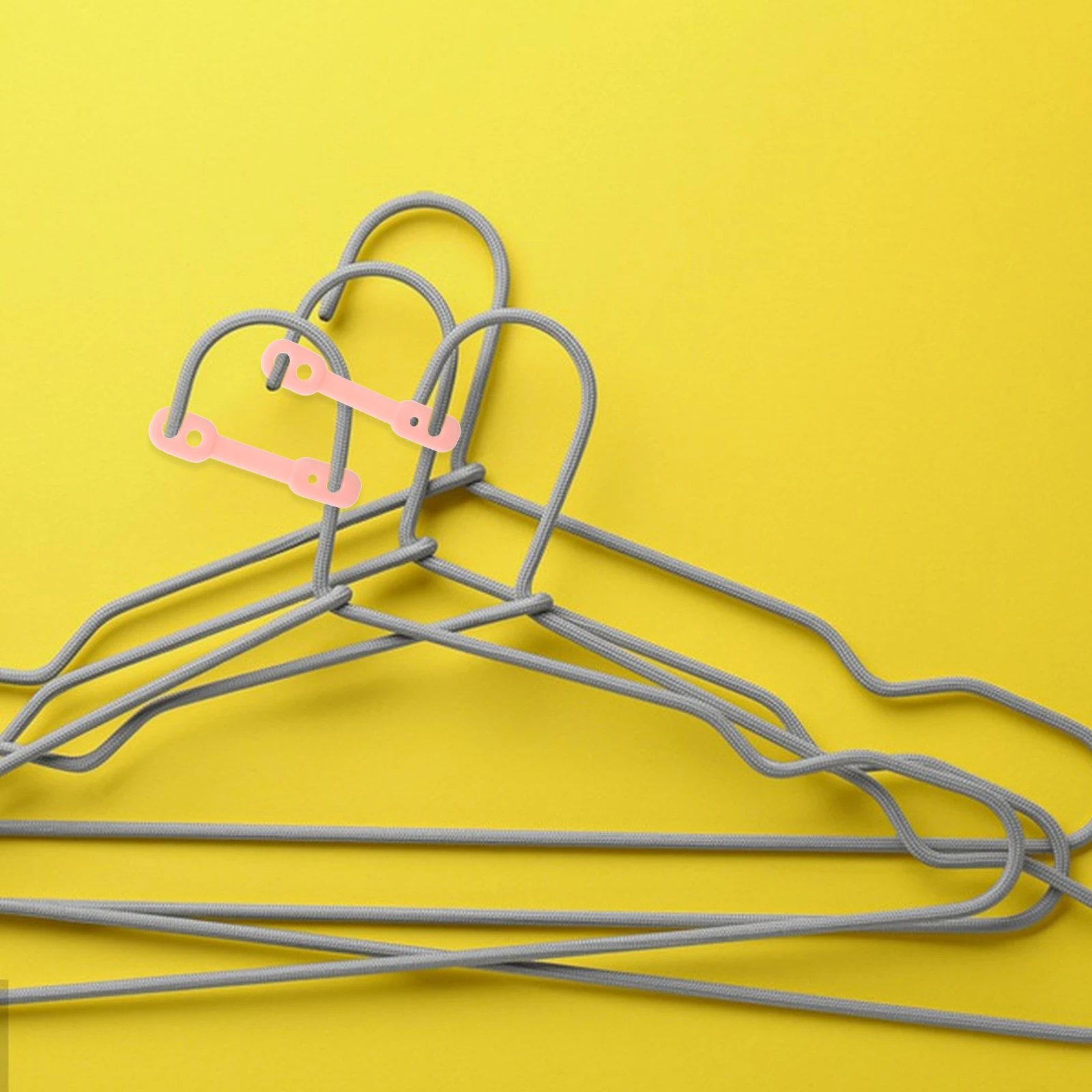 

100Pcs Home Hanger Fastener Windproof Clothes Buckle Anti-Slip for Hangers Secure Laundry Drying Solution