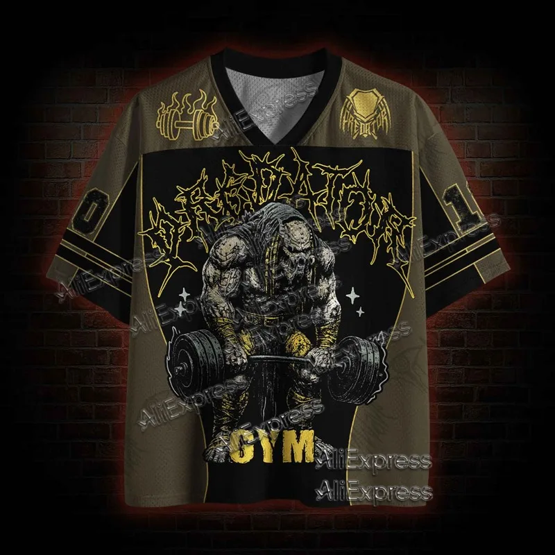 (ZZ) New Dark Series, Street Trendy Quick Drying Mesh Jersey, Sports Breathable Adult V-neck T-shirt, Handsome and Comfortable