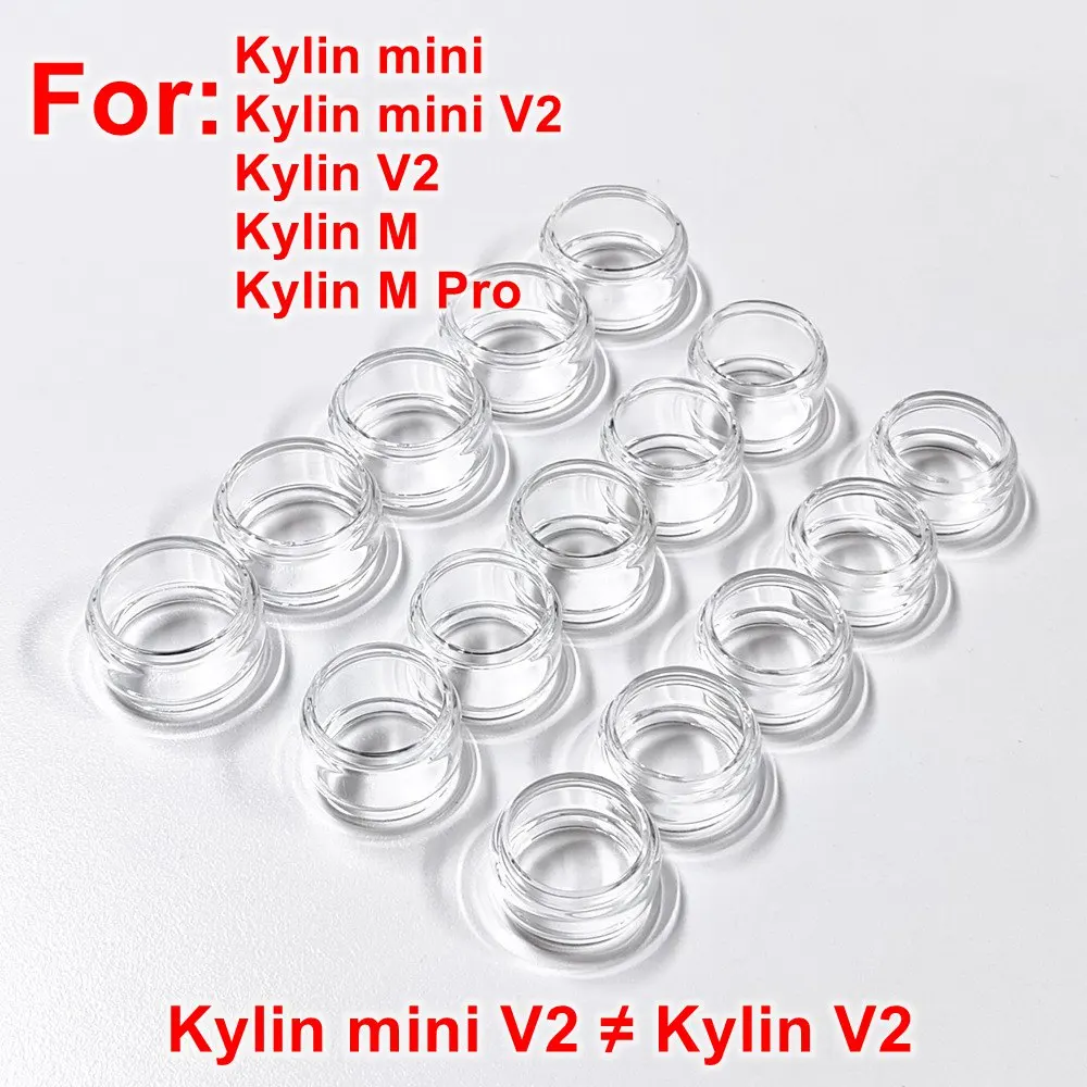 5/3/2pcs Hongxingjia Kylin Glass Tool For Vandy Kylin Mini V2/V2/M/M Pro Model Bubble/Straight Glass