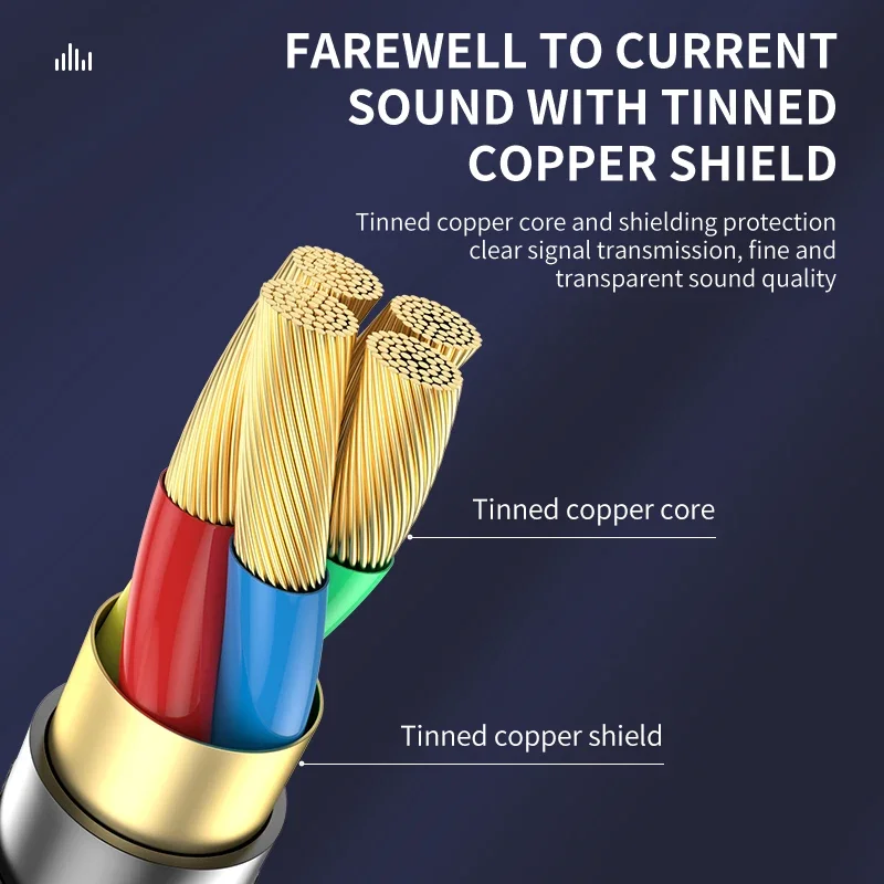 AUX Cable Jack 3.5mm Audio Cable 3.5 mm Jack Speaker Cable for JBL Headphones Car Xiaomi redmi 5 plus Oneplus 5t AUX Cord image 4