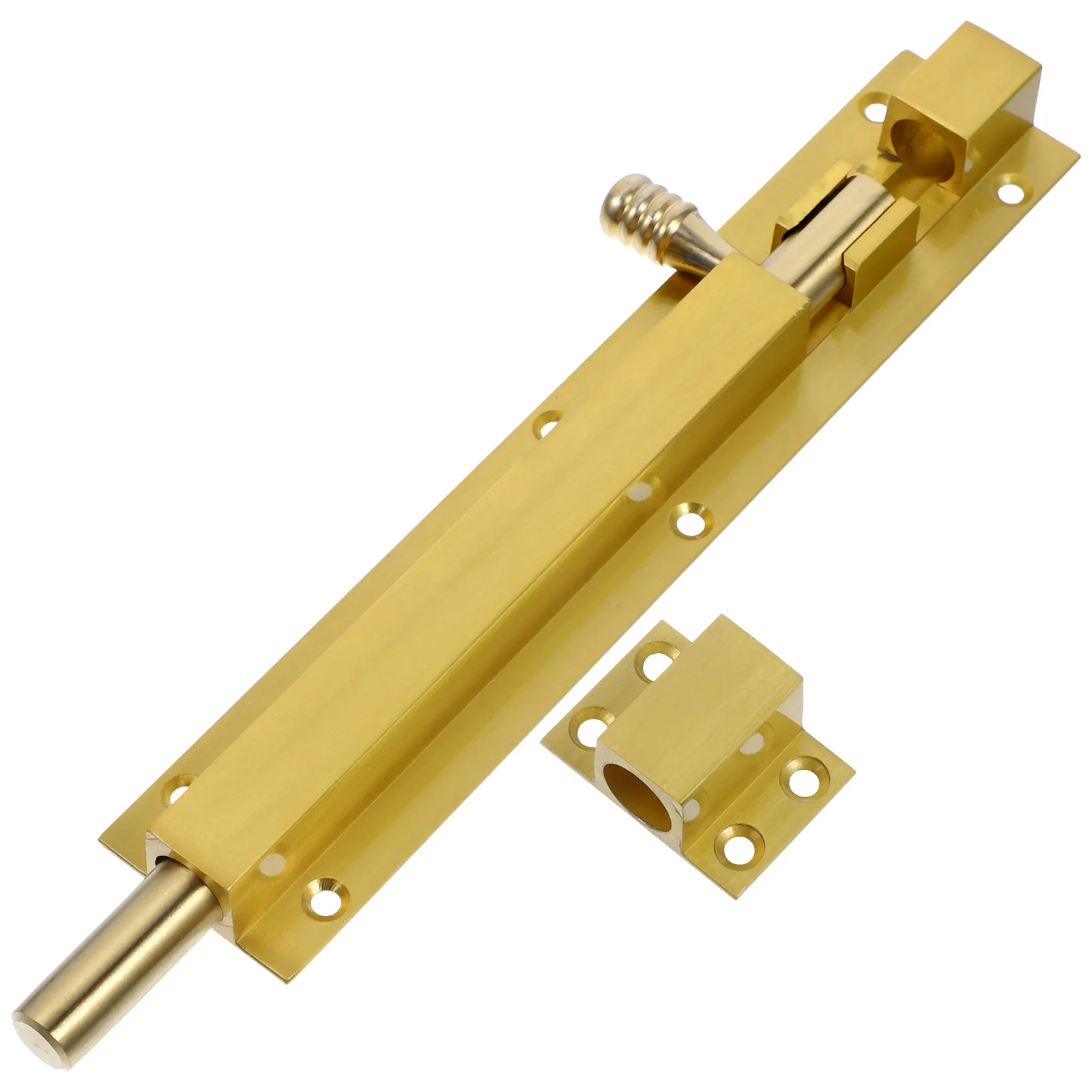 

Thick Aluminum Alloy Door Latch Lock Security Slide Bolt Anti-Theft Durable Golden Easy Installation Toilet Kitchen