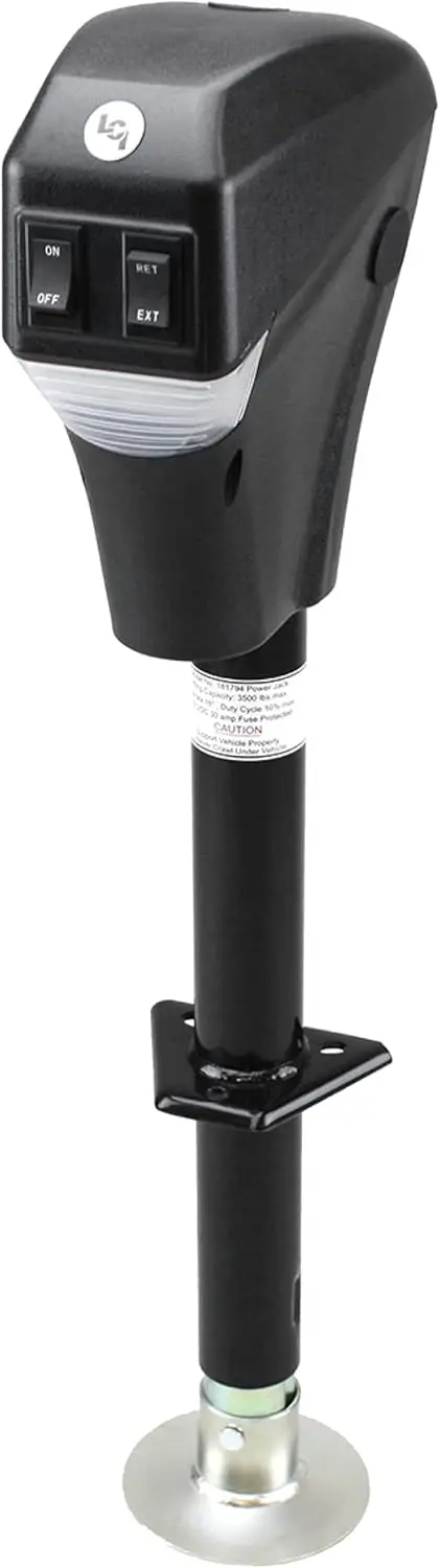 

Электрический домкрат Power Tongue Jack с А-образной рамой, 500 фунтов. Ход 18 дюймов, подушечка для ног 5,4 дюйма, прочный текстурированный корпус, руководство по экстренной помощи