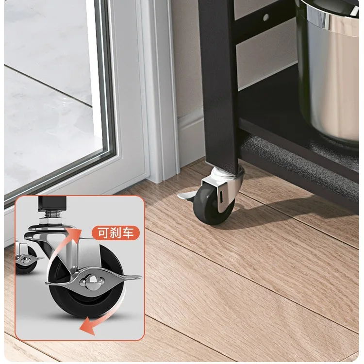 Kitchen Multifunctional Shelf Floor to Floor Multi-layer Pot Rack Storage Rack Household Oven Microwave Rack Storage