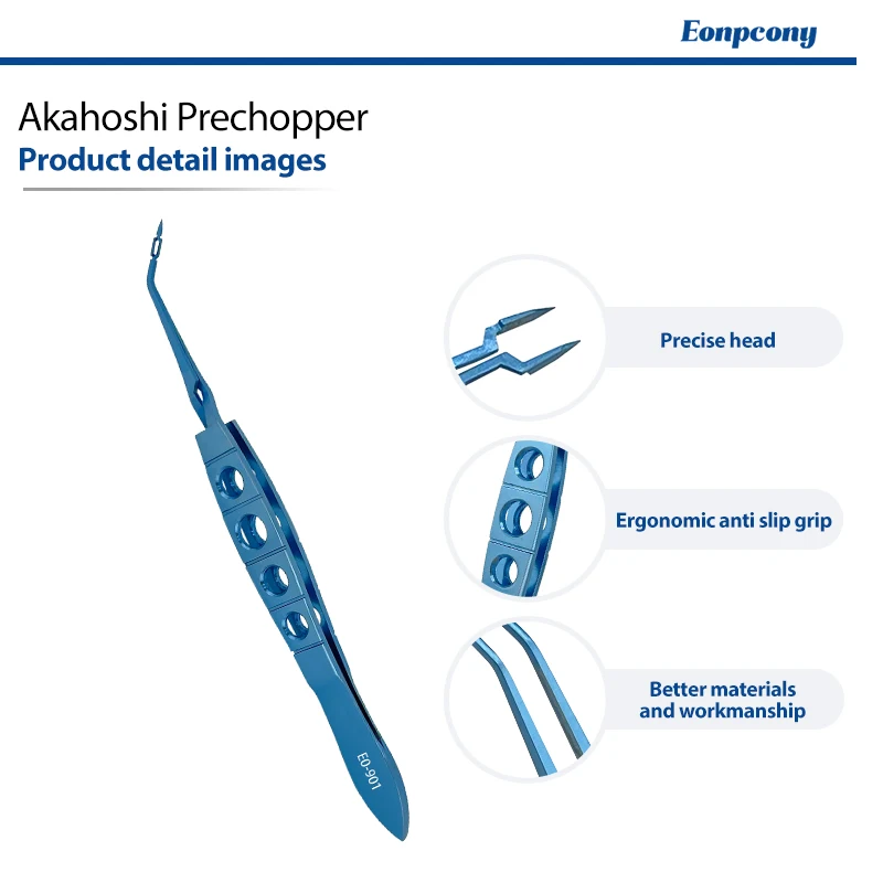 Akahoshi Prechopper Titanium Alloy Reusable Ophthalmic Microsurgical Eye Operation Instrument