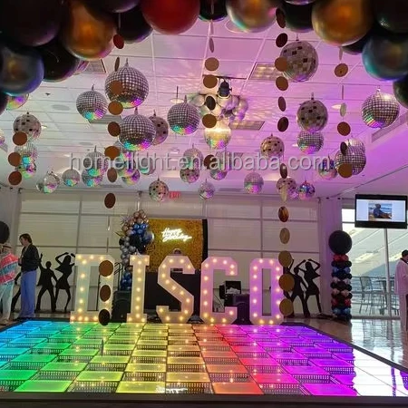

3D Mirror DMX LED Dance Floor Track Led Panel Light for Wedding Party Disco Stage Light Dj Lights for Night Club