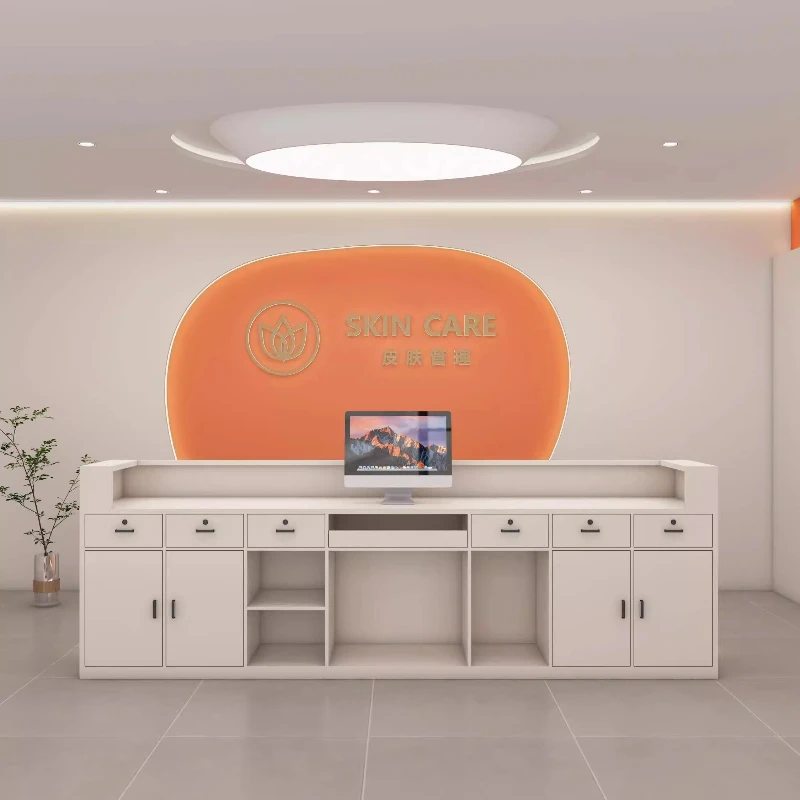 خادم صالون تجميل الأعمال أمين الصندوق المنزل عداد الاستقبال العملاء مكتب الاستقبال مكتب مكافحة المظهر الصناعي مكتب الاستقبال #5