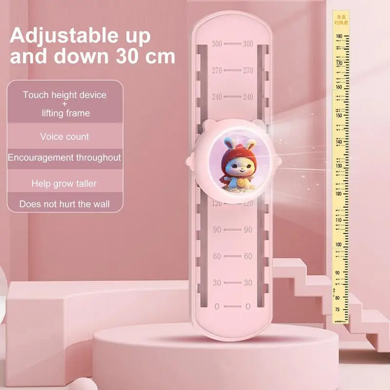 Touch High Jump Counter For Kids Boys altezza tracker regolazione dell'altezza della parete bambini che crescono attrezzature per l'altezza con contatore vocale