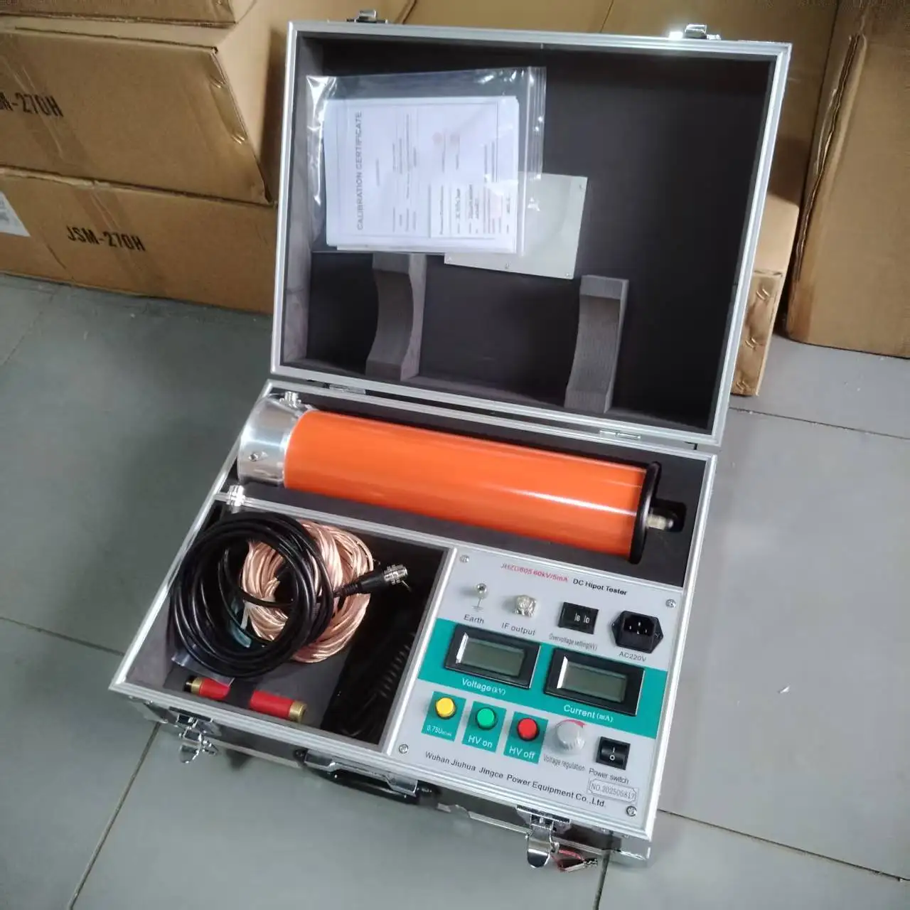60KV/5mA High Voltage DC Hipot Tester Generator Set - Integrated System with Excellent Electrical Performance And Strong Moistur