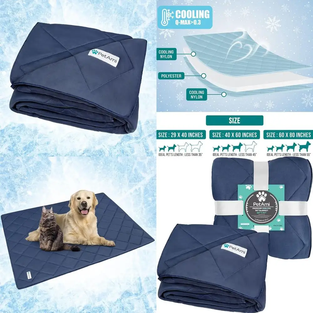 بطانية كلب مريحة فاخرة |   رمي الحيوانات الأليفة الناعمة للكلاب والقطط |   غطاء أريكة ذو وجهين |   90x90 البحرية