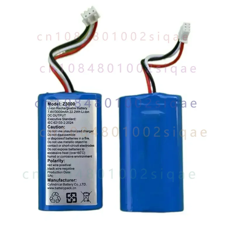 New for Z3000 7.4V 3000mAh lithium-ion 3-wire plug rechargeable lithium battery pack