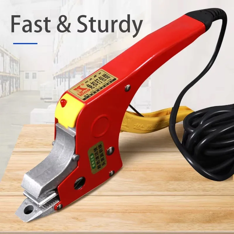 110V/220V Electric Packing Pliers Strapping Manual Sealless Tool PP Straps Heating Welding Carton Packaging Sealing Packer