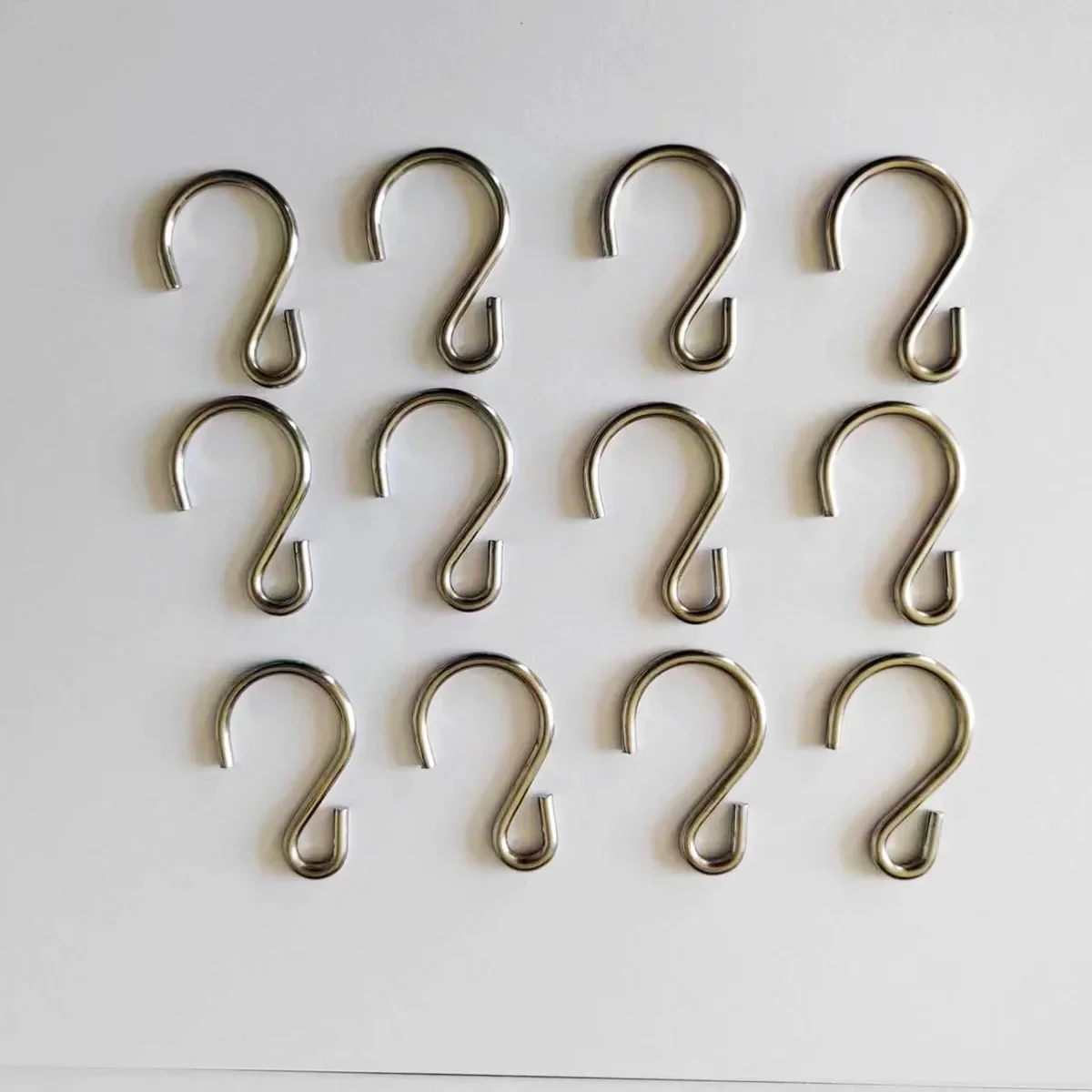 Custom Stainless Steel Zinc Plated Metal Large Size Hanging S Shape Hooks