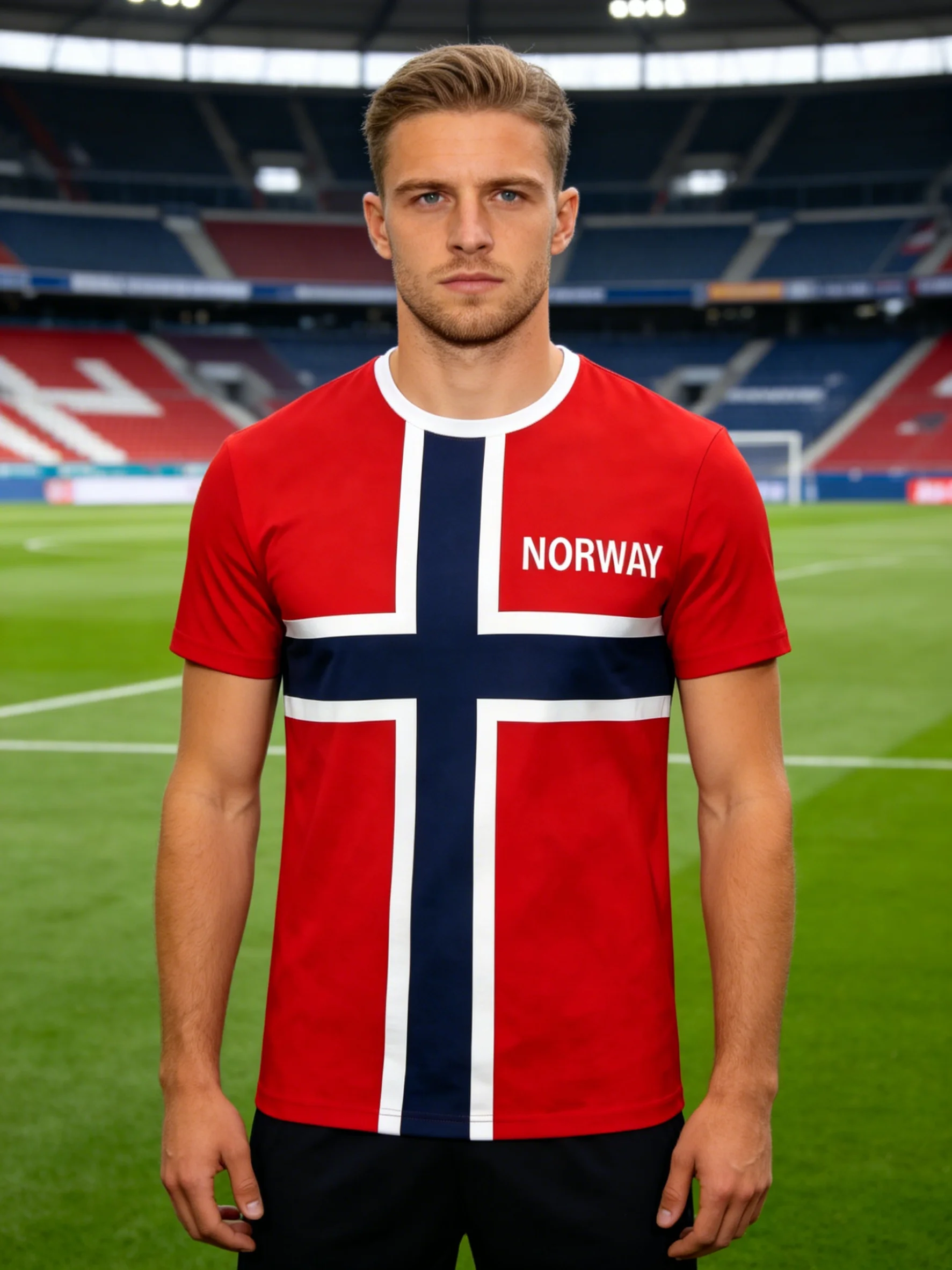 2026 Summer Norway Style Football Ports T-shirt Loose Athletic Short Sleeve Tops Men and Women's Casual Mountaineering T-shirt