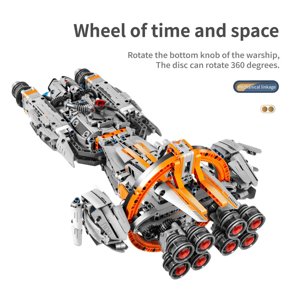 Intelligent High-Tech Toy Space Themed Spaceship Building Block Kids Science Educational Toys For Kids Boys Christmas Gifts