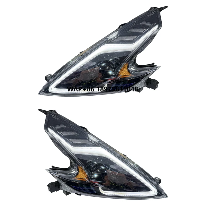 

For 370z Car Accessories Headlights 2009-2021 Automotive Part Front Light Lamp Upgrade Plug and Play Headlamp