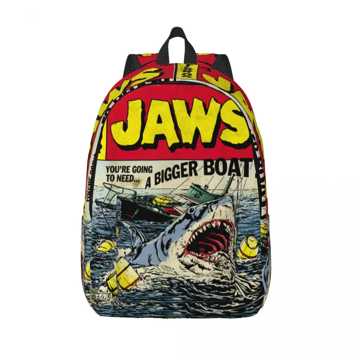 

Рюкзак с чехлом для комиксов Jaws Pulp Attack, легкий студенческий рабочий классический рюкзак из фильмов для мужчин и женщин, сумка на плечо для ноутбука и компьютера