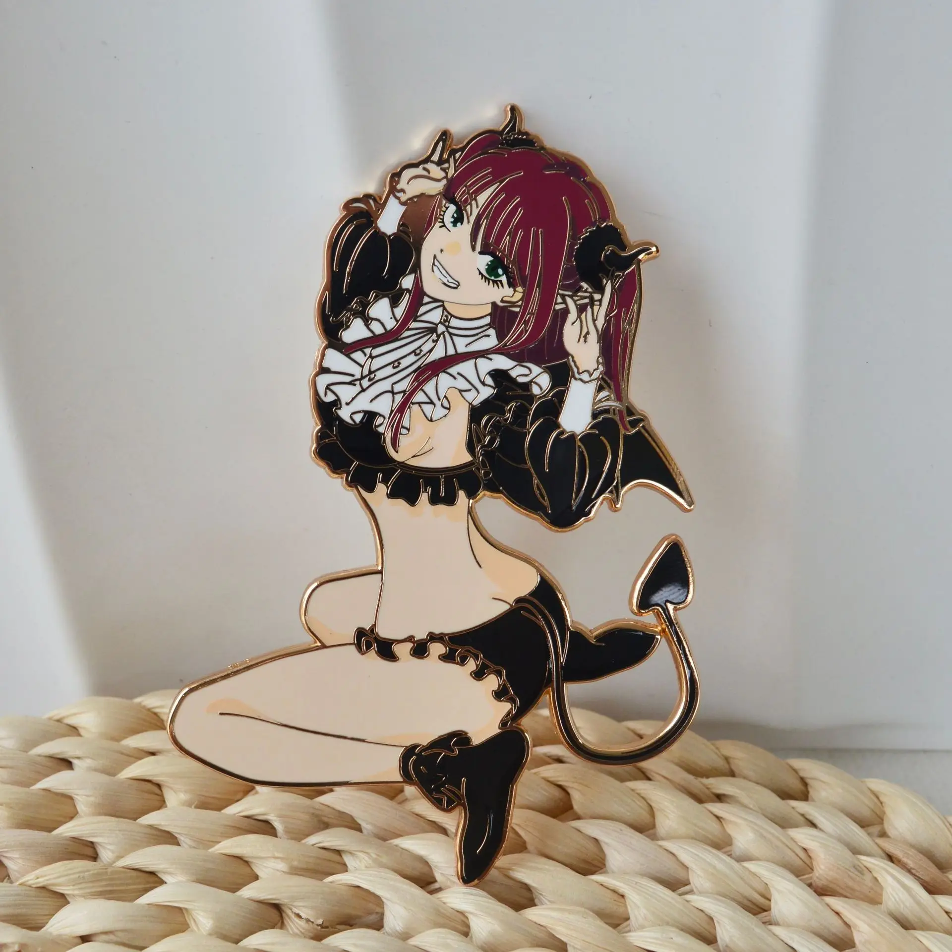 Anime My Dress-Up Darling‌ Kitagawa Marin Cosplay Costume Badge Pin Accessories Backpack Pendant Metal Prop Brooch