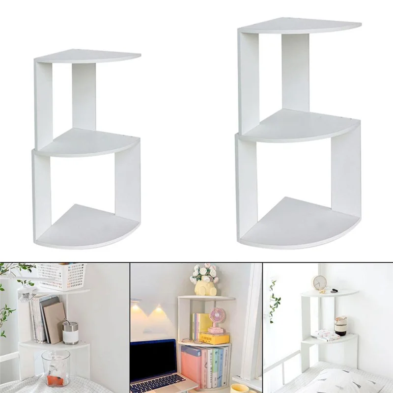 

AB39-Double Layer Storage Rack Wall Mounted Organizer For Dorm Kitchen Office