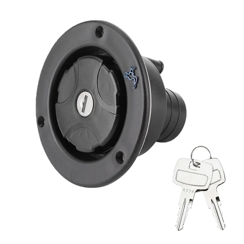 Fresh Water Locking Cap Spring And Seal Ring Design With Inlet Gravity Fresh Water Filling Hatch For Camping Trailer Gravity RV