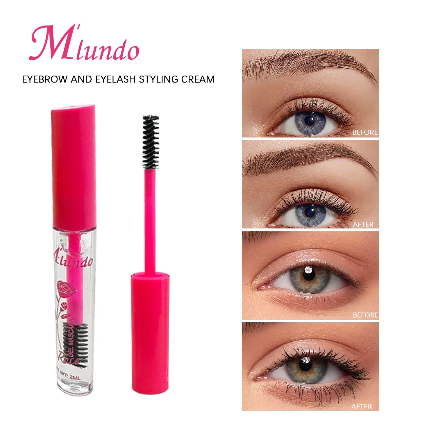 Transparent Eyebrow Eyelash Styling Cream Multicolor Lasting Makeup Cosmetic