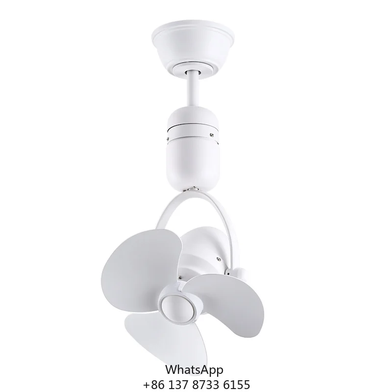 12-Inch Antique Wall Mounted Fan Revolving Oscillating Feature Metal Bracket Remote Control For Decorative Ceiling Fan Wall