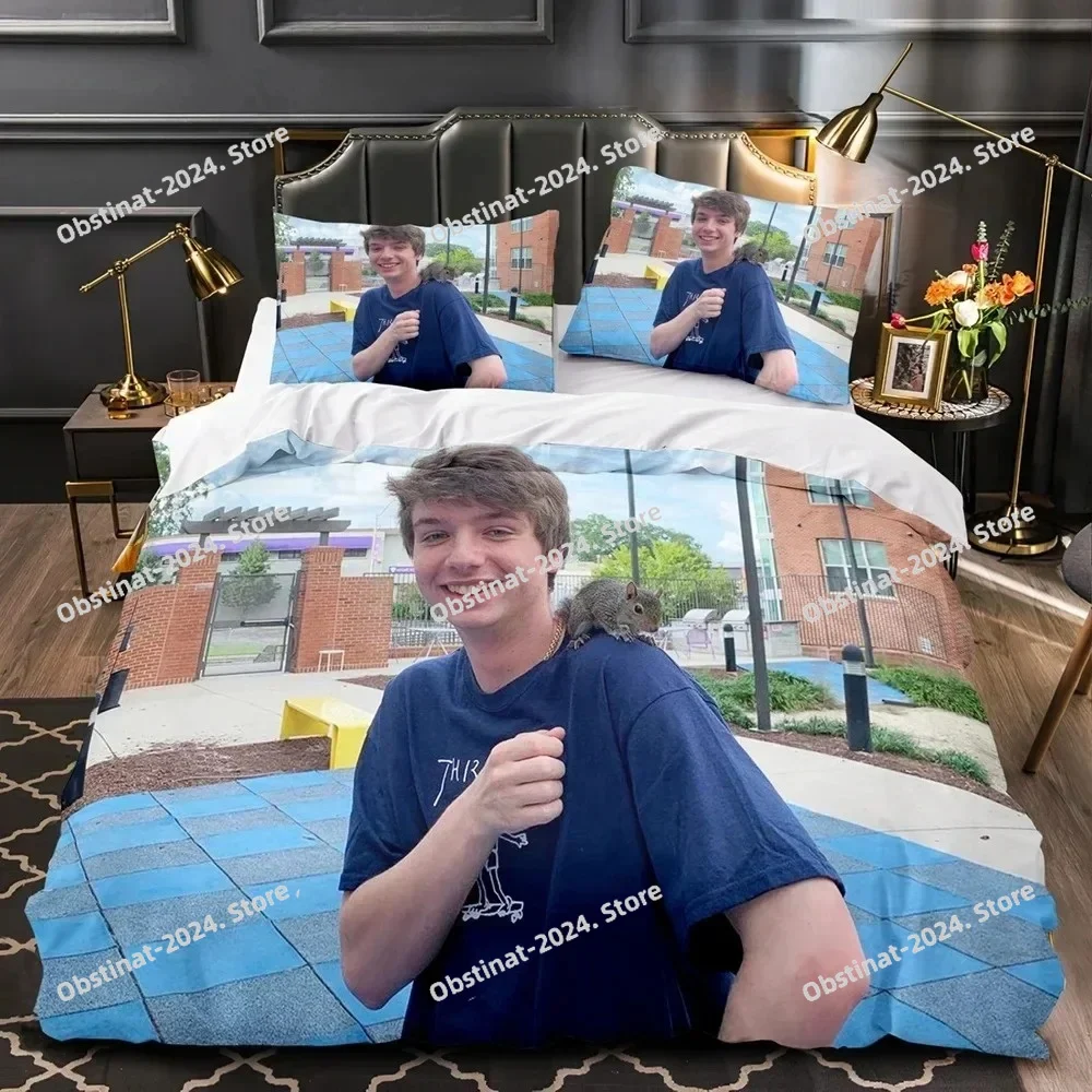 

3D Print Karl Jacobs Bedding Set Printed Duvet Cover Pillowcase Single Double Style Queen King Size Sets Kids Adult