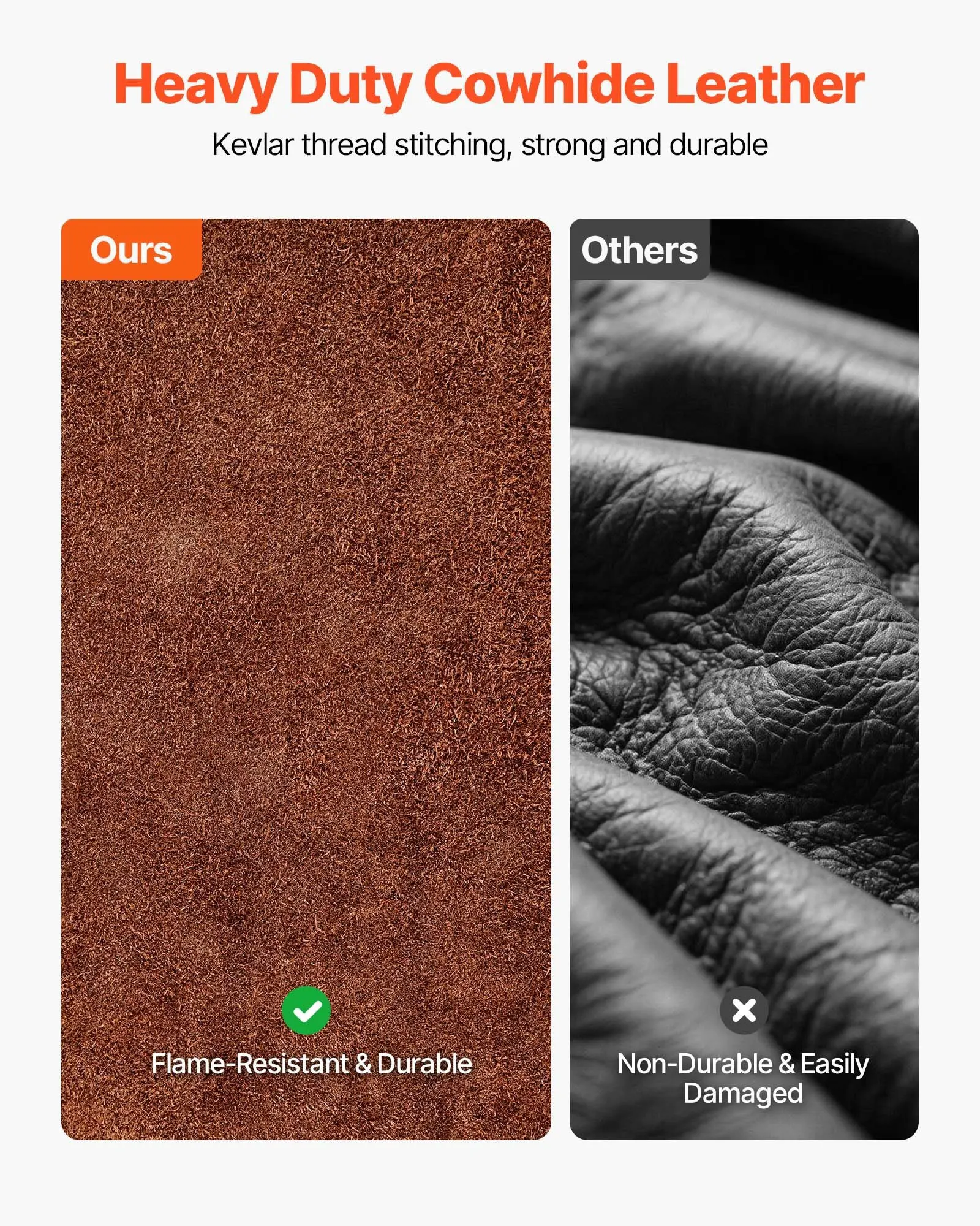 

Кожаный сварочный фартук с раздельными штанинами, сверхпрочные огнестойкие сварочные брюки из воловьей кожи для мужчин и женщин, термостойкий защитный фартук