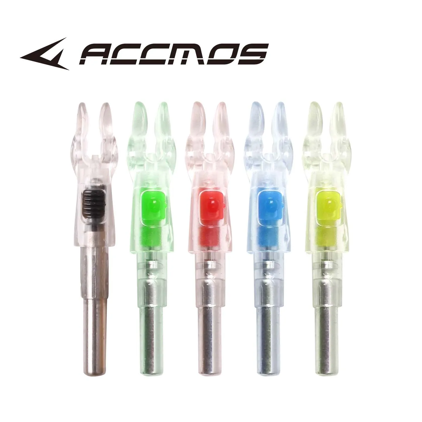 3 pièces automatiquement ID4.2/5.2/6.2mm LED Nock tir à l'arc chaîne éclairé activé encoches ID5.2mm LED flèche encoches bricolage