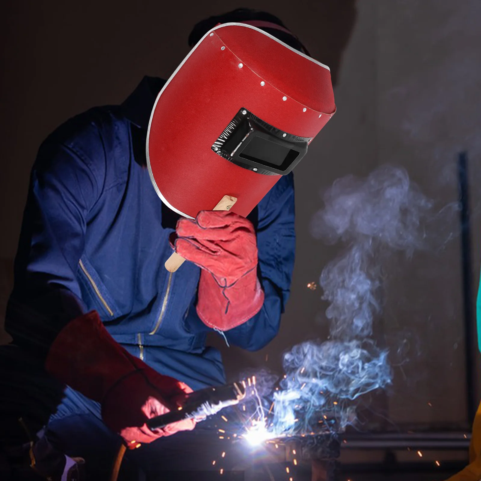 قناع وجه لحام كهربائي، واقي لحام محمول لقطع اللحام بدرجة حرارة عالية #1