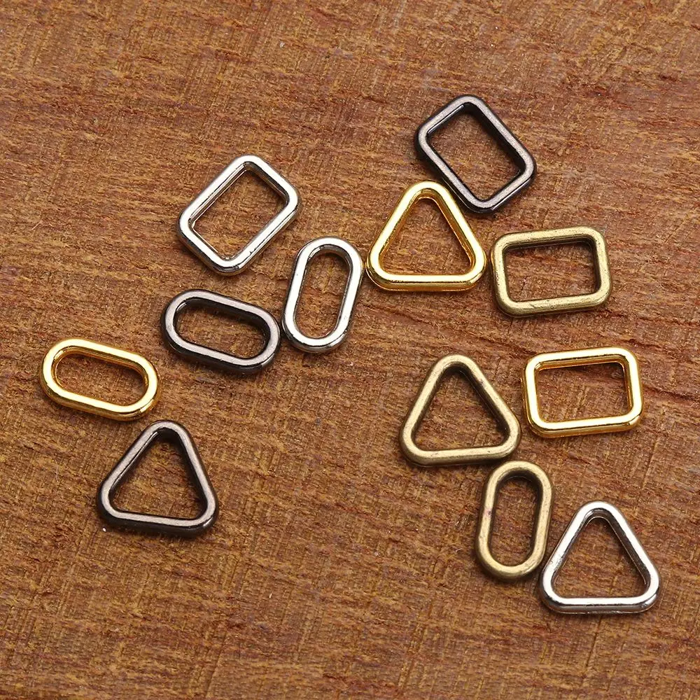 20pcs Newest Accessories Mini Ultra-small Square/Triangle Buttons Doll Bag Buckle Luggage Hardware Diy Dolls Bag