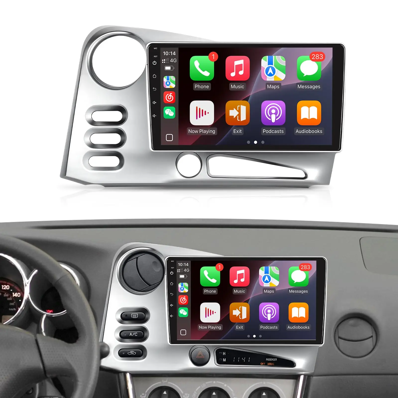 9 inch IPS Screen for Matrix 2005-2008 Stereo with Wireless CarPlay/Android Auto/Bluetooth/FM/AM/EQ/Mirrorlink/SWC/Camera/MIC