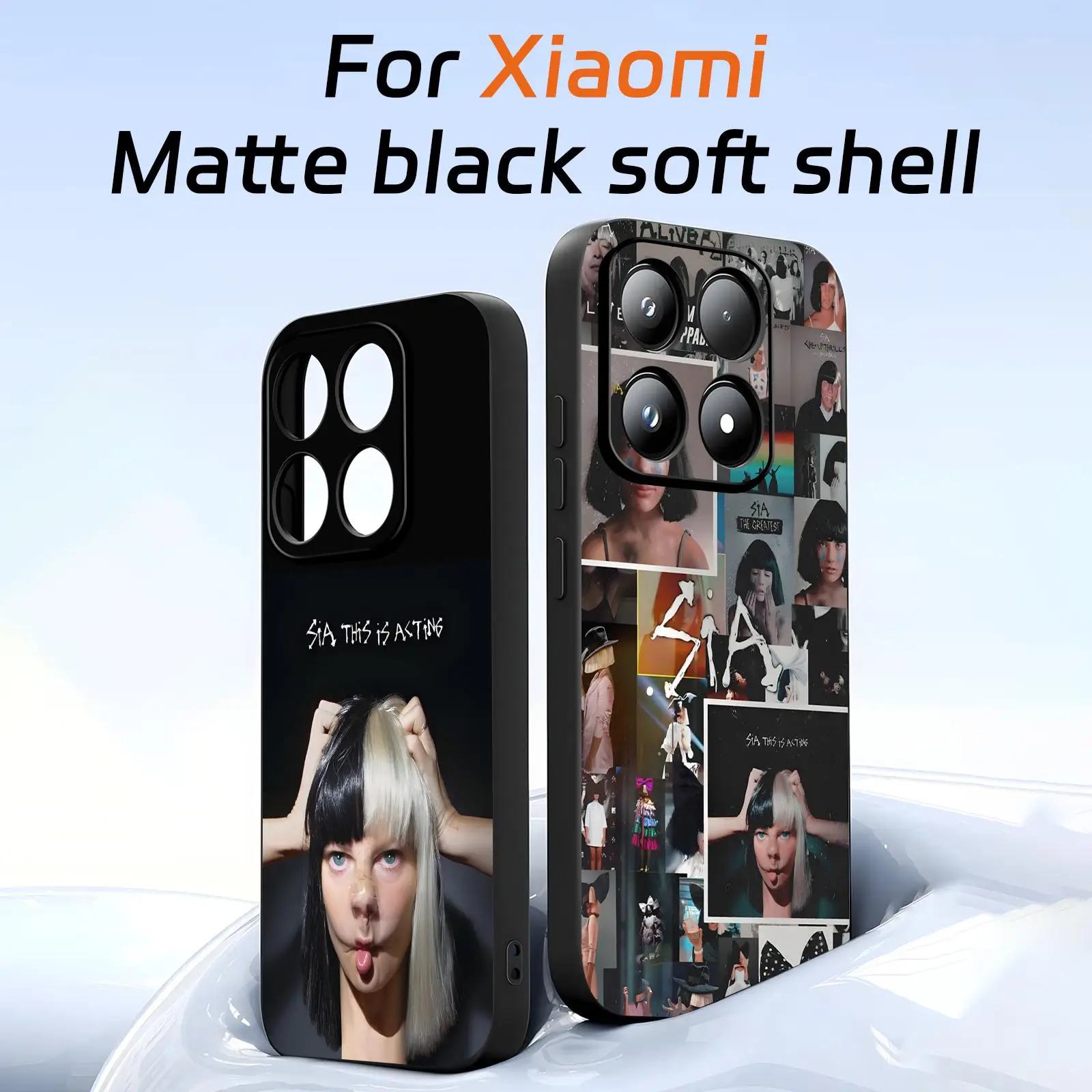 Funda de teléfono Singer sia para Xiaomi 17 15 14 13 12 11 T Ultra Pro, funda negra suave a prueba de golpes